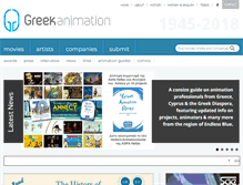 Tablet Screenshot of greekanimation.com